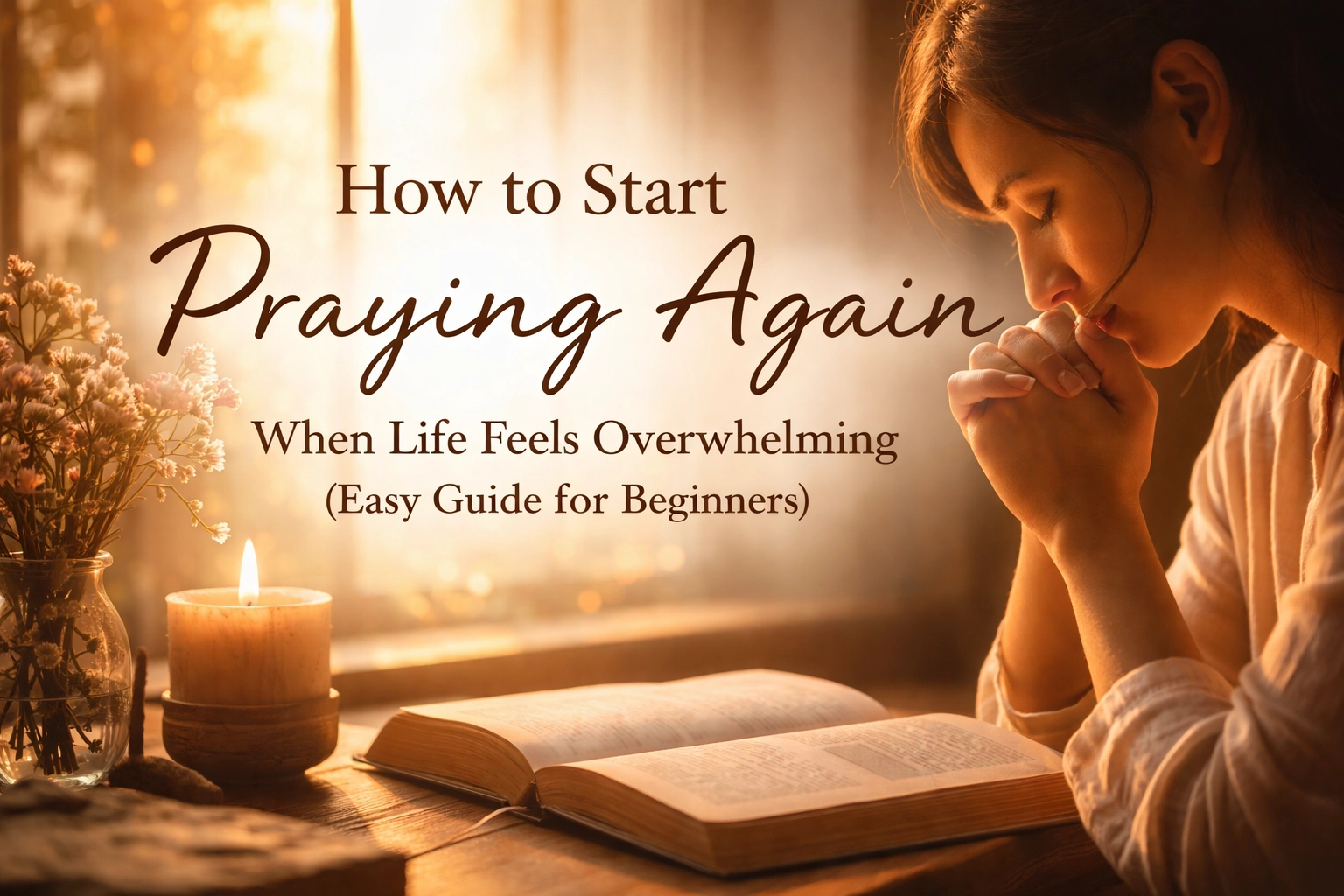 How to Start Praying Again When Life Feels Overwhelming (Easy Guide for Beginners)